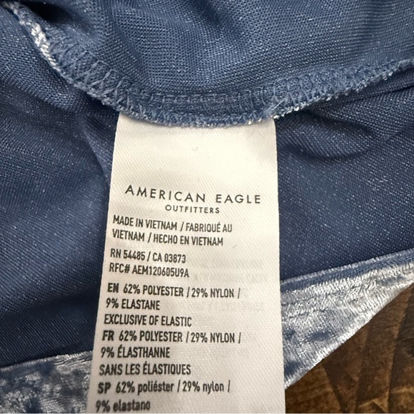 Small Velvet American Eagle Tiered tank‎ adjustable straps - Picture 6 of 6